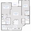 2 Bed, 2 Bath - 1041 SF